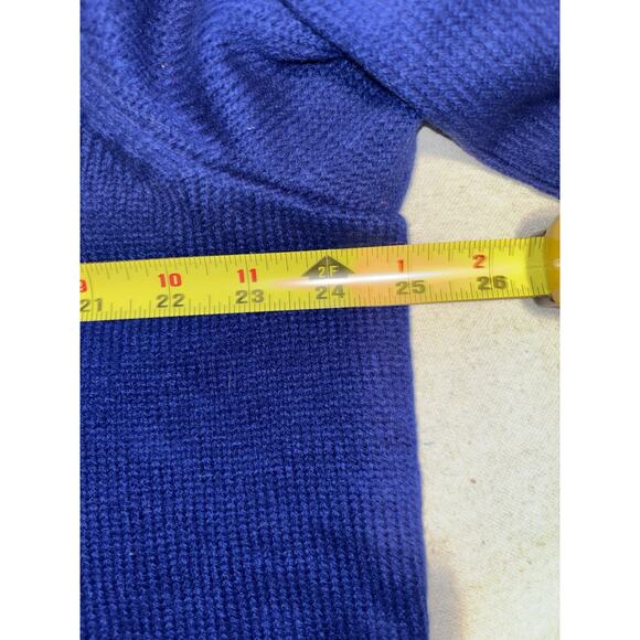 VTG Christmas Snowman White Stag Sweater Womens 3XL‎ 22W Blue Snowflake Holiday - Picture 4 of 7